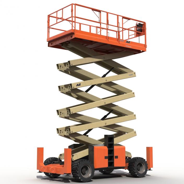 3D model Engine Powered Scissor Lift JLG 5394RT 2