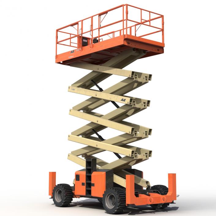 3D model Engine Powered Scissor Lift JLG 5394RT 2