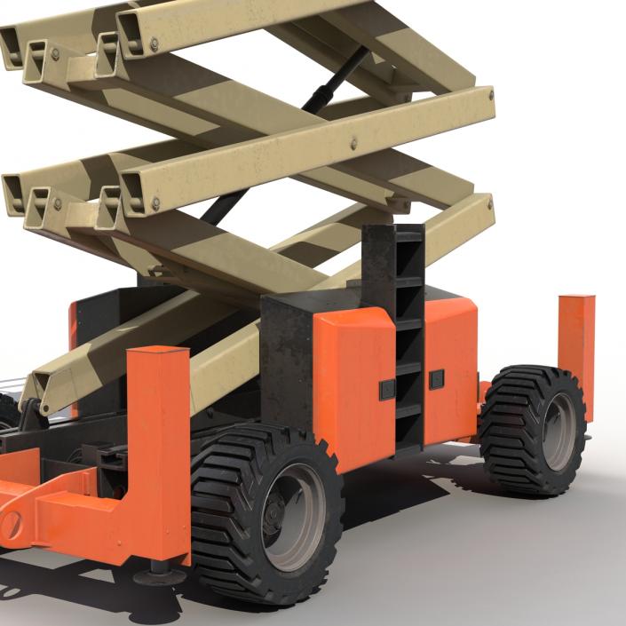 3D model Engine Powered Scissor Lift JLG 5394RT 2