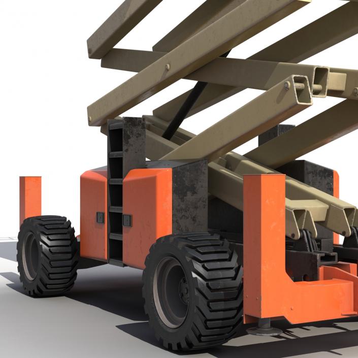 3D model Engine Powered Scissor Lift JLG 5394RT 2