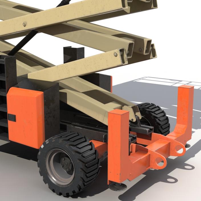 3D model Engine Powered Scissor Lift JLG 5394RT 2