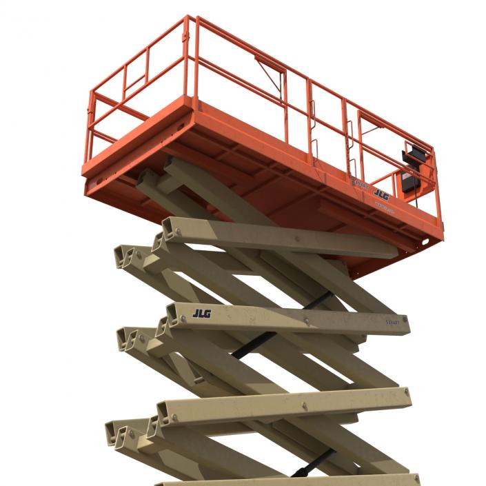 3D model Engine Powered Scissor Lift JLG 5394RT 2