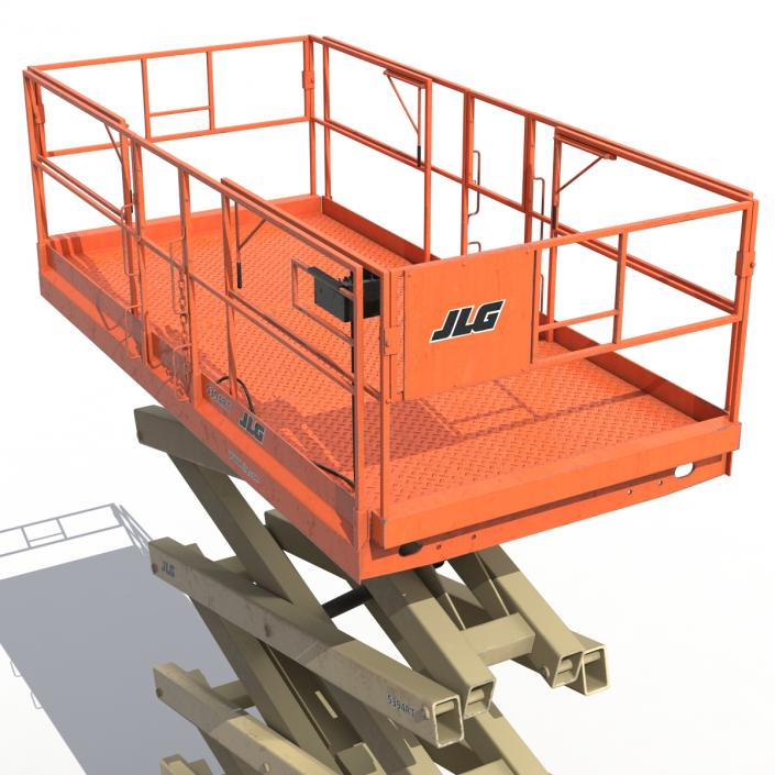 3D model Engine Powered Scissor Lift JLG 5394RT 2