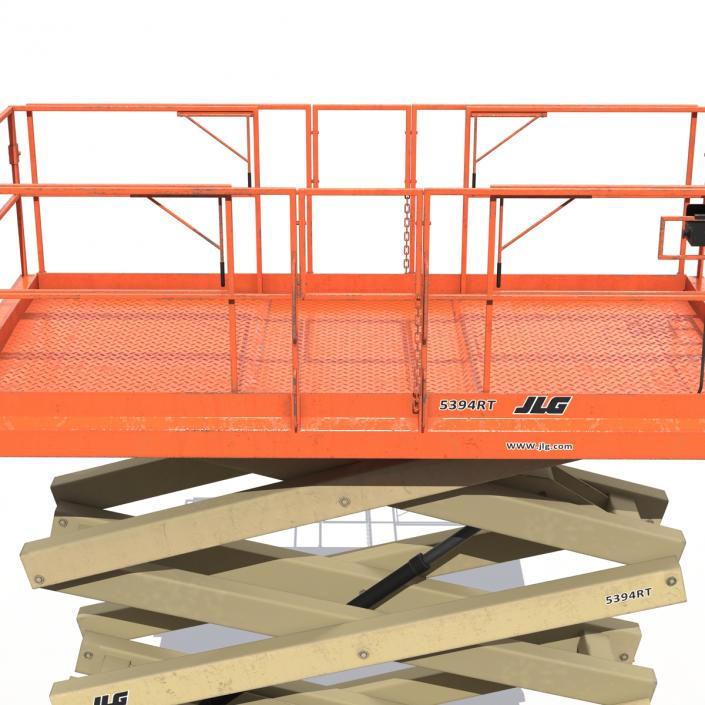 3D model Engine Powered Scissor Lift JLG 5394RT 2