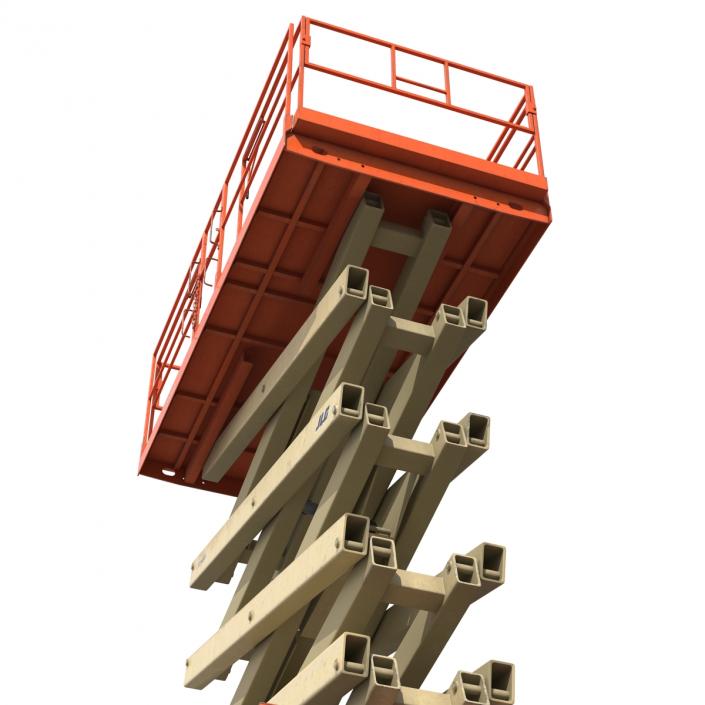 3D model Engine Powered Scissor Lift JLG 5394RT 2