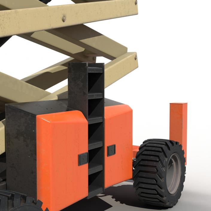 3D model Engine Powered Scissor Lift JLG 5394RT 2