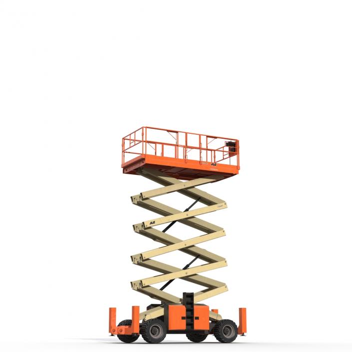 3D model Engine Powered Scissor Lift JLG 5394RT Rigged