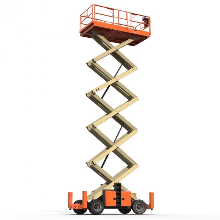 3D model Engine Powered Scissor Lift JLG 5394RT Rigged