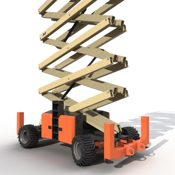 3D model Engine Powered Scissor Lift JLG 5394RT Rigged