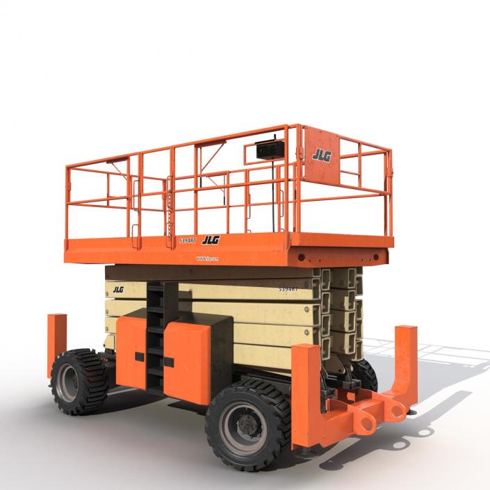 3D model Engine Powered Scissor Lift JLG 5394RT Rigged