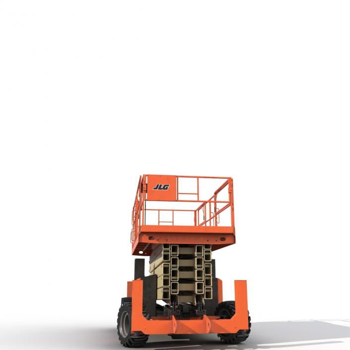 3D model Engine Powered Scissor Lift JLG 5394RT Rigged