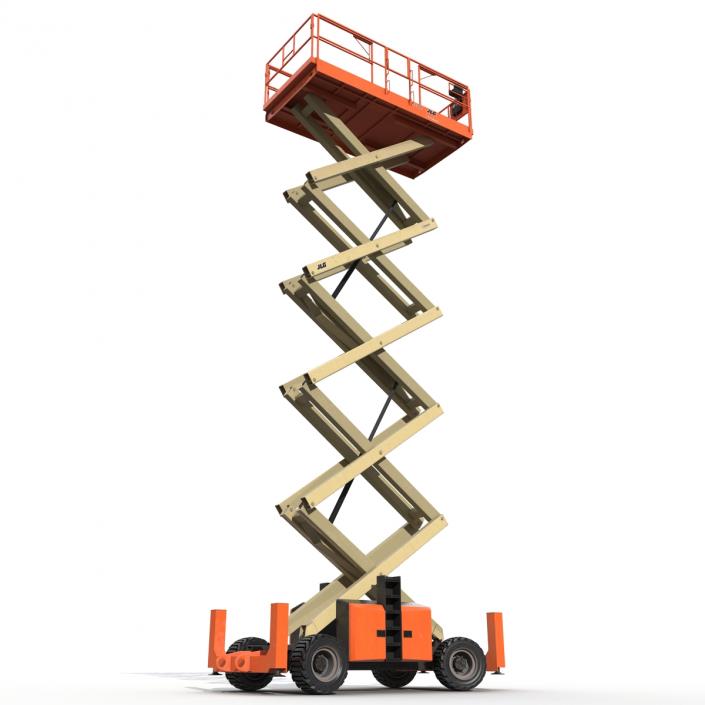 3D model Engine Powered Scissor Lift JLG 5394RT Rigged