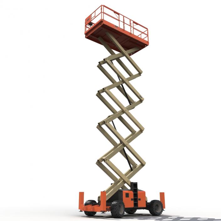 3D model Engine Powered Scissor Lift JLG 5394RT Rigged