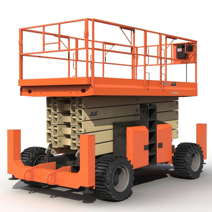 3D model Engine Powered Scissor Lift JLG 5394RT Rigged