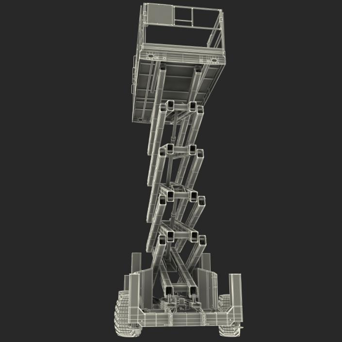 3D model Engine Powered Scissor Lift JLG 5394RT Rigged