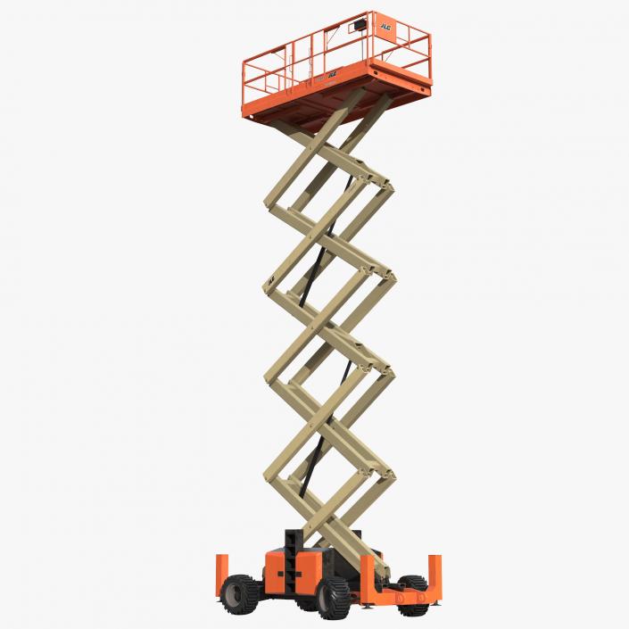 3D model Engine Powered Scissor Lift JLG 5394RT Rigged