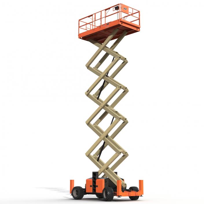 3D model Engine Powered Scissor Lift JLG 5394RT Rigged