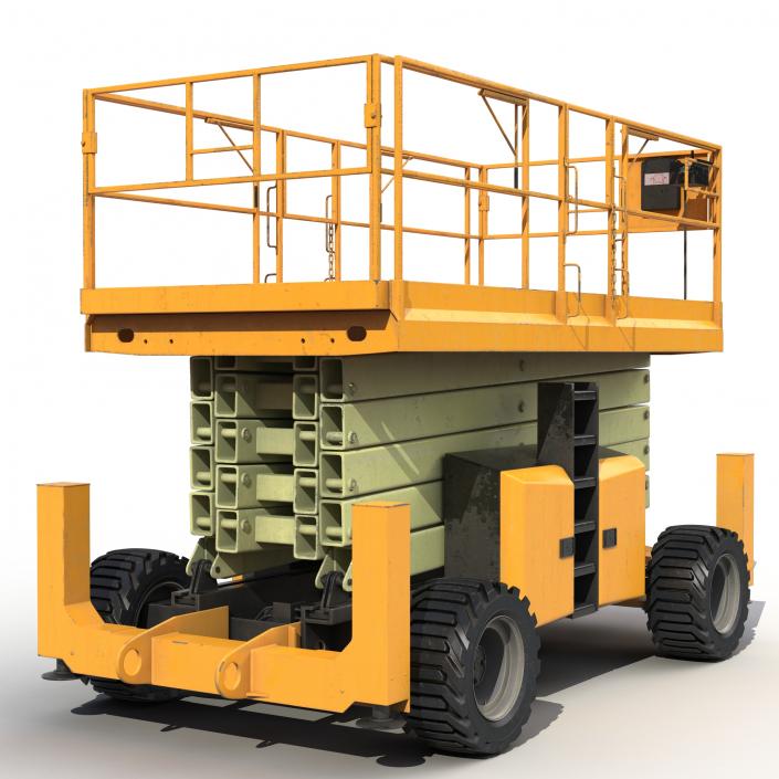 Engine Powered Scissor Lift Generic 3 3D