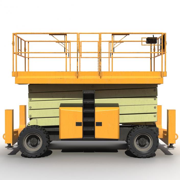 Engine Powered Scissor Lift Generic 3 3D