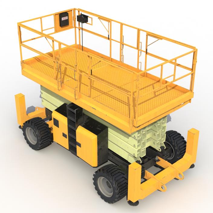 Engine Powered Scissor Lift Generic 3 3D