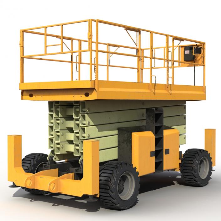 Engine Powered Scissor Lift Generic 3 3D