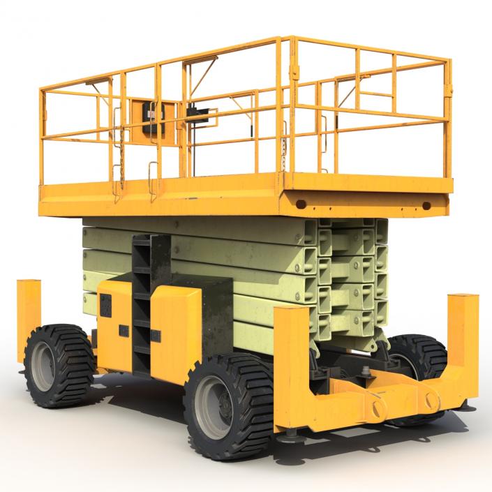 Engine Powered Scissor Lift Generic 3 3D