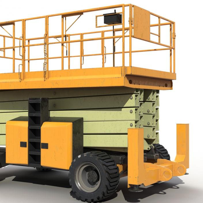 Engine Powered Scissor Lift Generic 3 3D