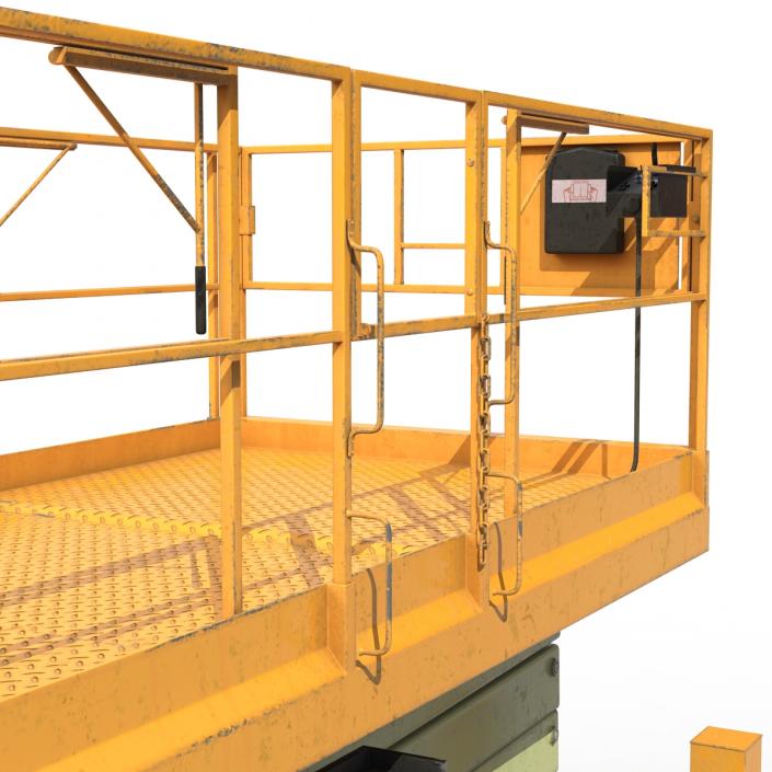 Engine Powered Scissor Lift Generic 3 3D