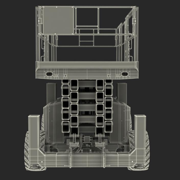 Engine Powered Scissor Lift Generic 3 3D