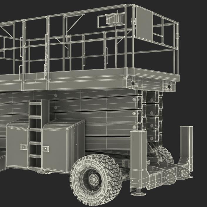 Engine Powered Scissor Lift Generic 3 3D