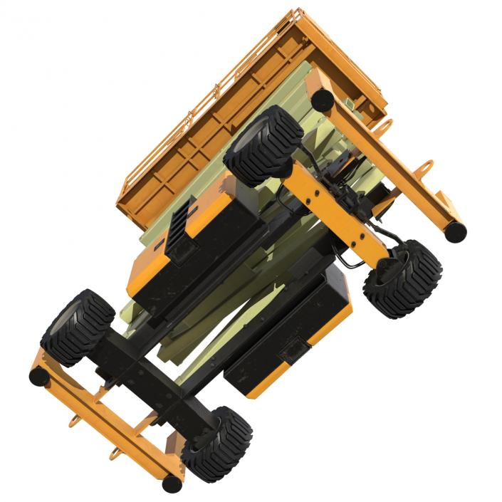 Engine Powered Scissor Lift Generic 4 3D