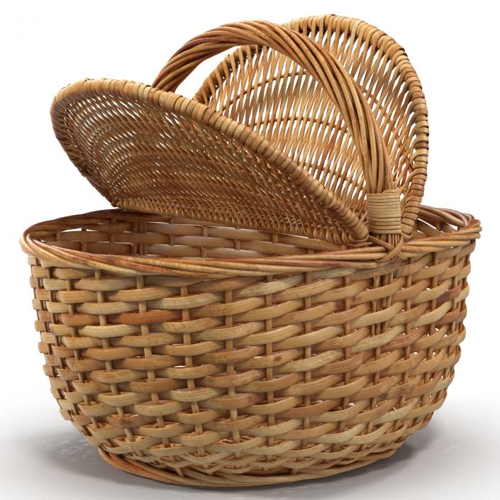 3D Picnic Basket model