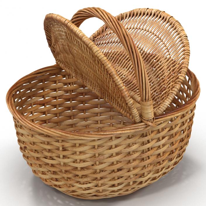 3D Picnic Basket model