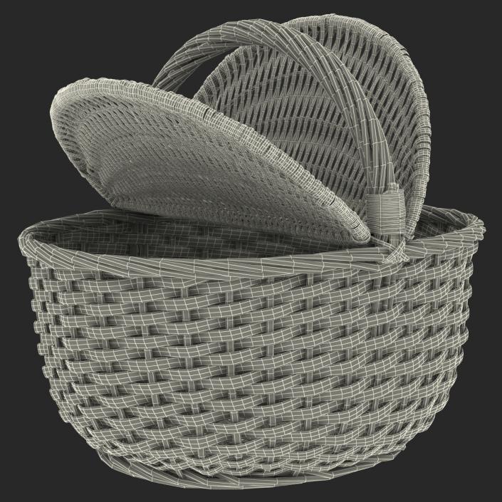 3D Picnic Basket model