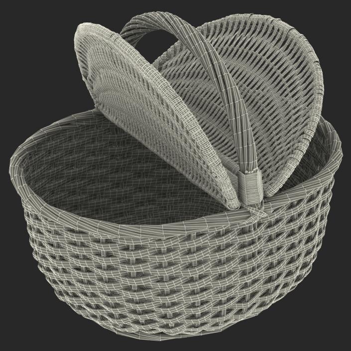 3D Picnic Basket model