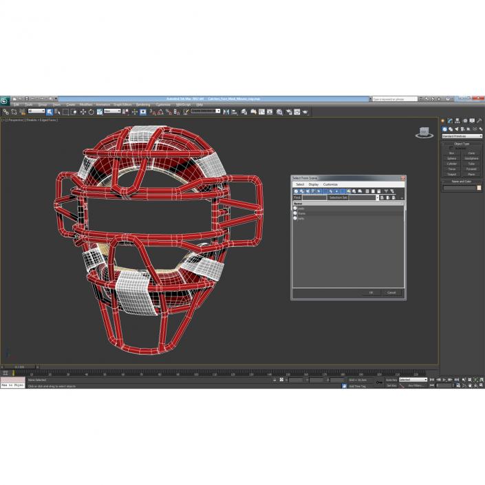 3D model Catchers Face Mask Mizuno