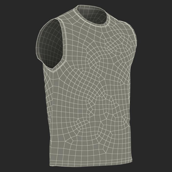 3D Basketball Jersey Black model