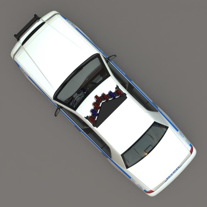 3D model Generic Police Car NYPD Rigged