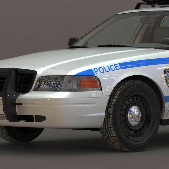 3D model Generic Police Car NYPD Rigged