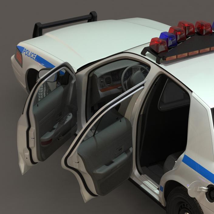 3D model Generic Police Car NYPD Rigged