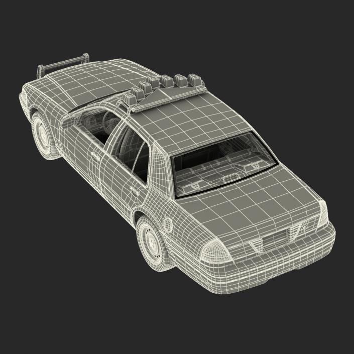 3D model Generic Police Car NYPD Rigged