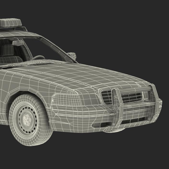 3D model Generic Police Car NYPD Rigged