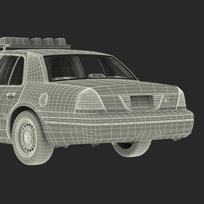 3D model Generic Police Car NYPD Rigged