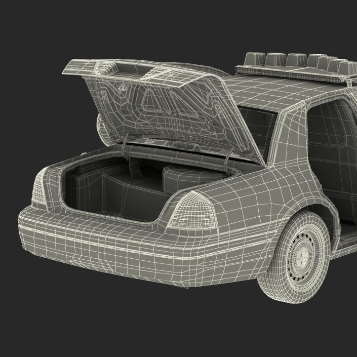 3D model Generic Police Car NYPD Rigged