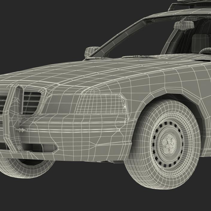 3D model Generic Police Car NYPD Rigged