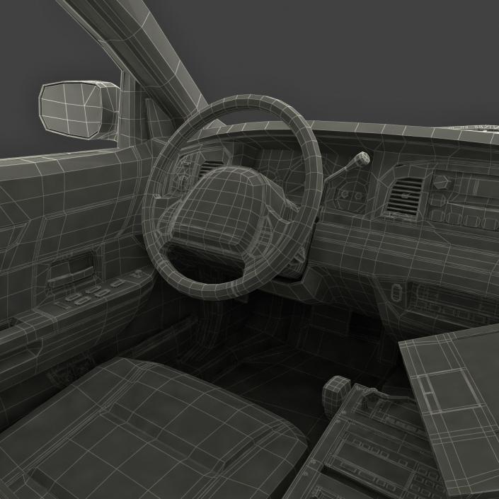 3D model Generic Police Car NYPD Rigged