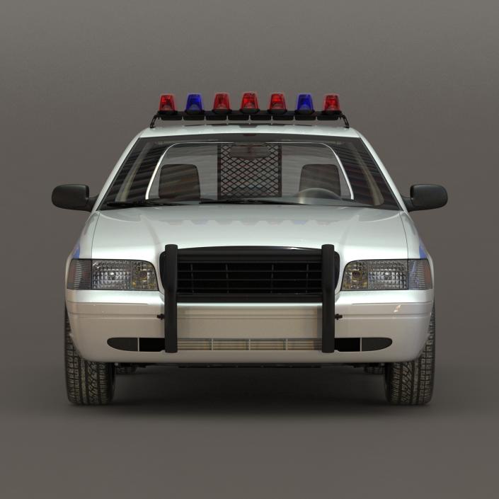 Generic Police Car NYPD Simple Interior 3D model