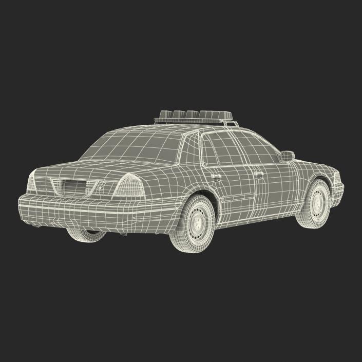 Generic Police Car NYPD Simple Interior 3D model