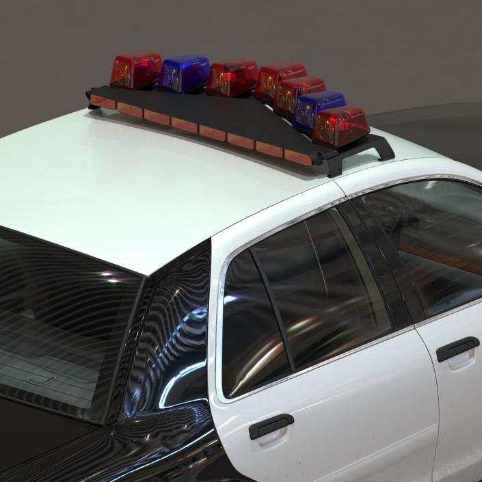 Generic Police Car 2 Rigged 3D