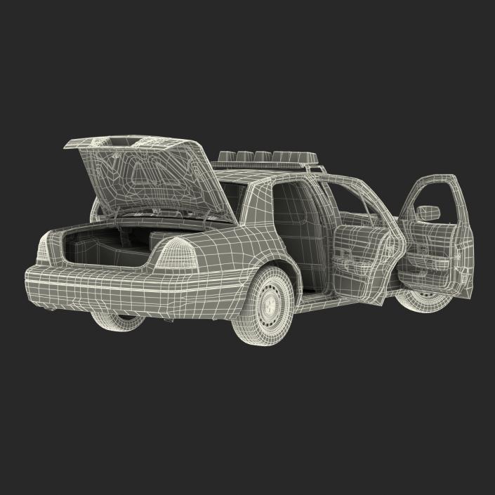 Generic Police Car 2 Rigged 3D